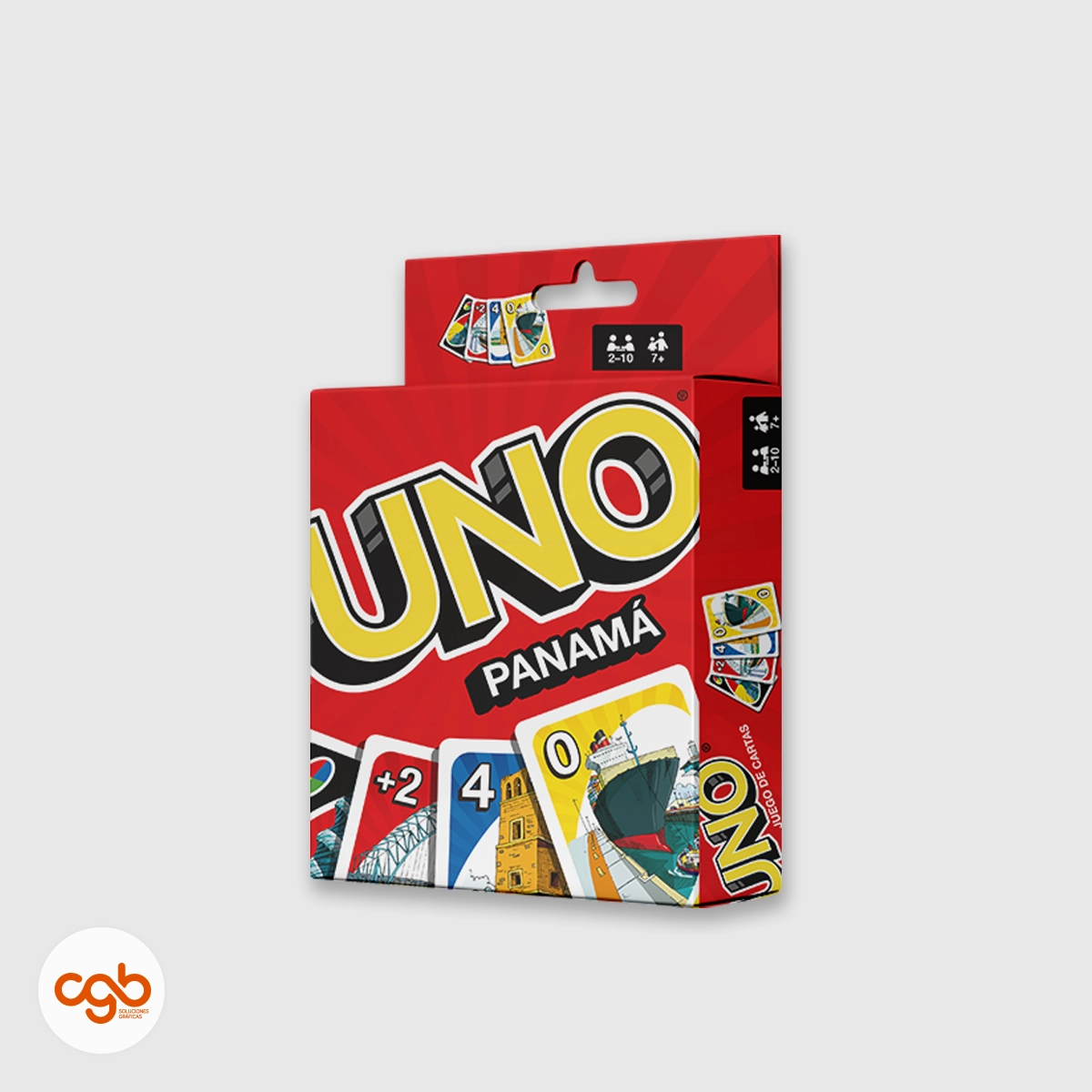 CGB Caja de juego de mesa Uno