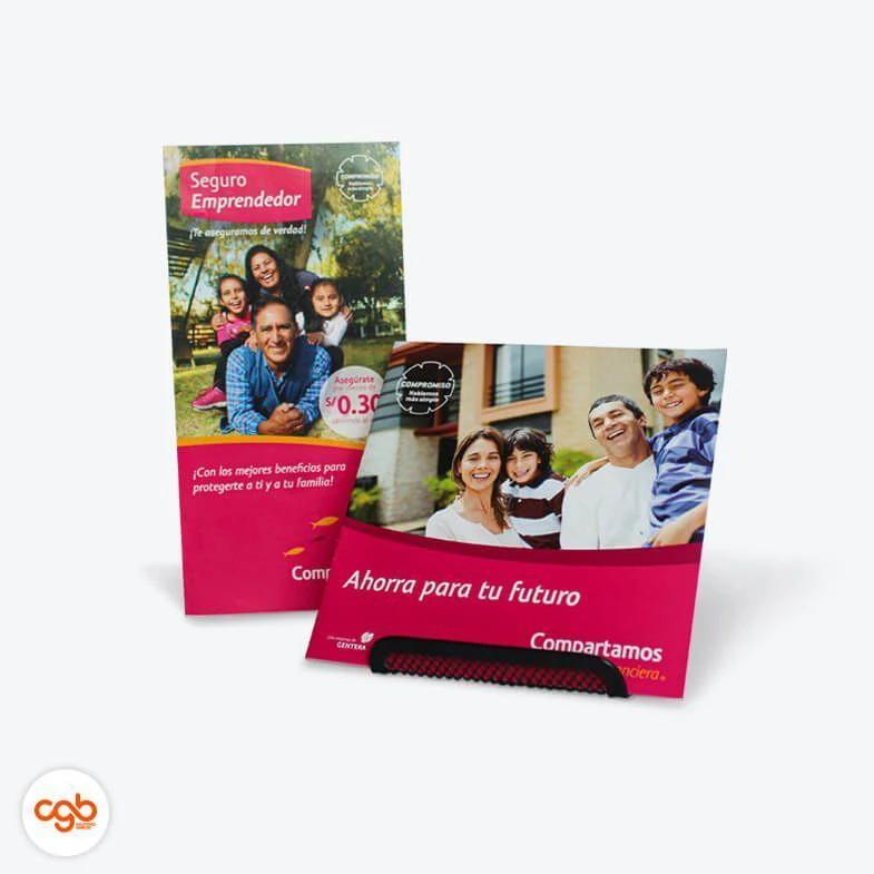 Papelería Publicitaria Financiera Compartamos : Dípticos y Tríticos