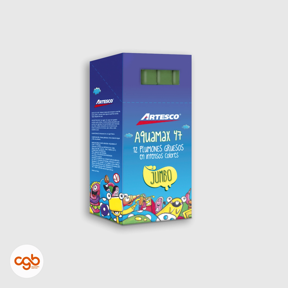 Caja de plumones Artesco