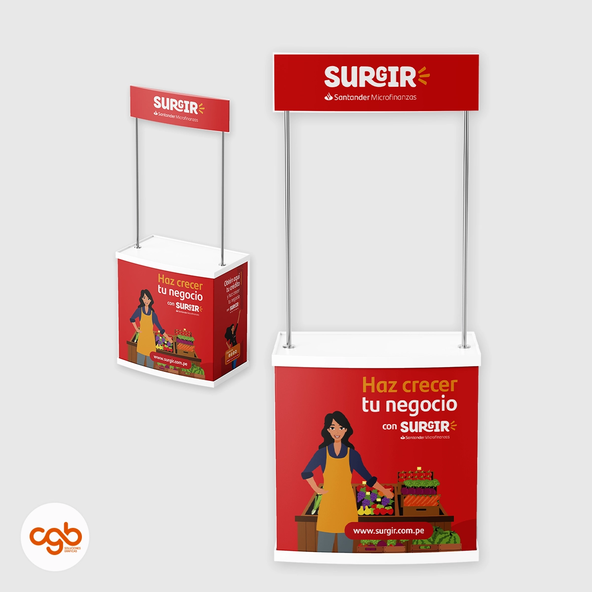 Display publicitario Santander