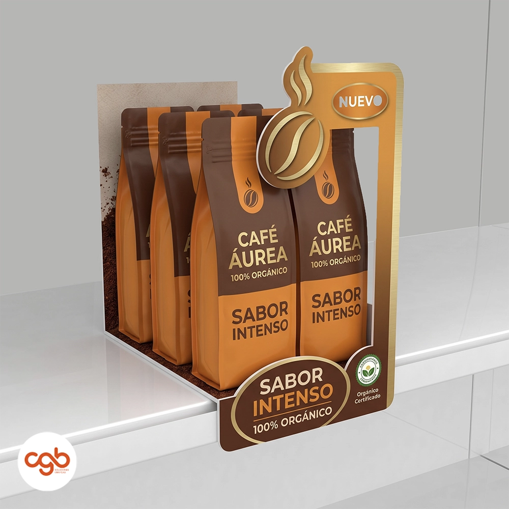 Diseño exhibidor Áurea