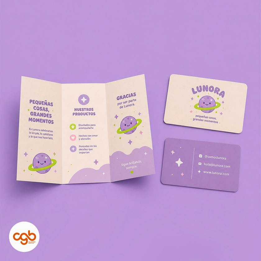 Diseño folletos Lunora